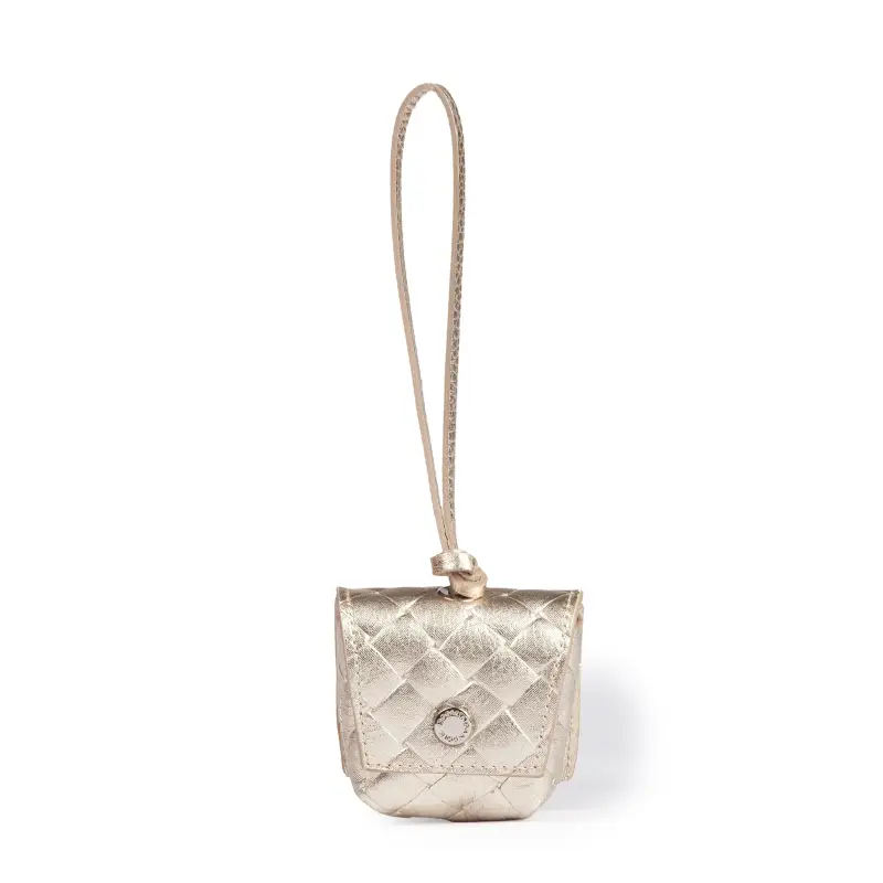 Charms woven in pelle platino