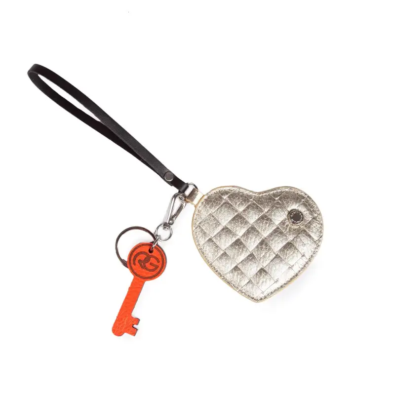 Charms woven in pelle platino