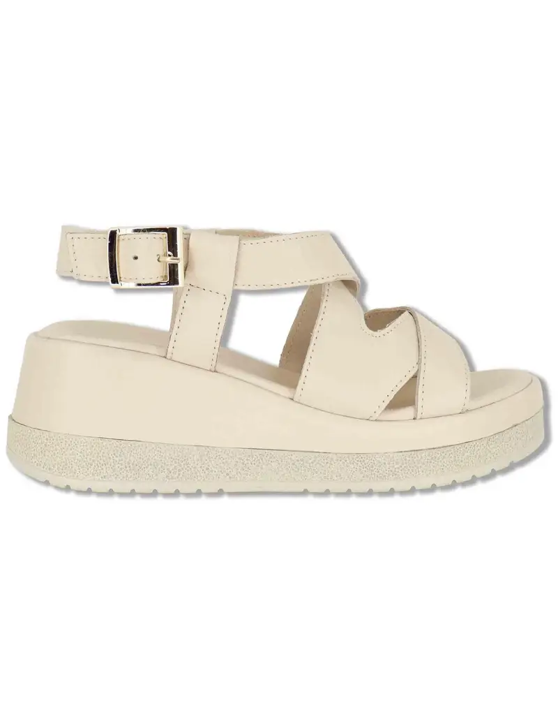 Slingback platform in plle beige Donna SP261354 020