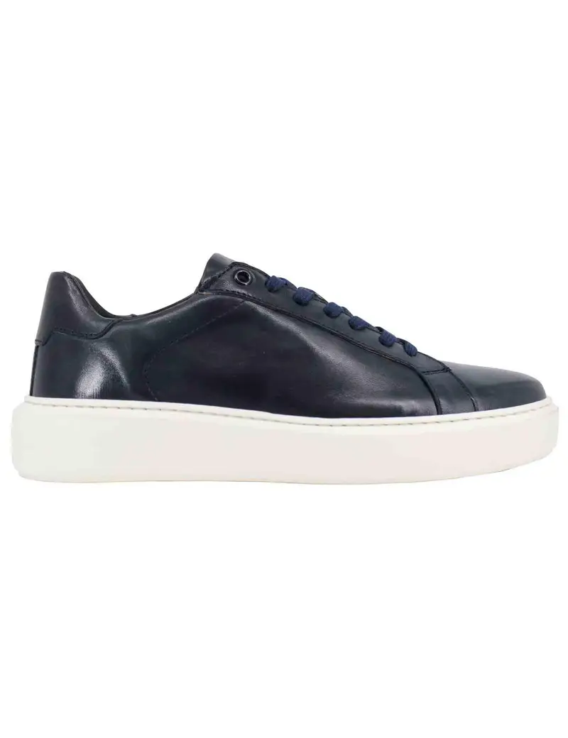 Sneakers uomo in pelle blu con suola alta ulta light Uomo SP4050 002