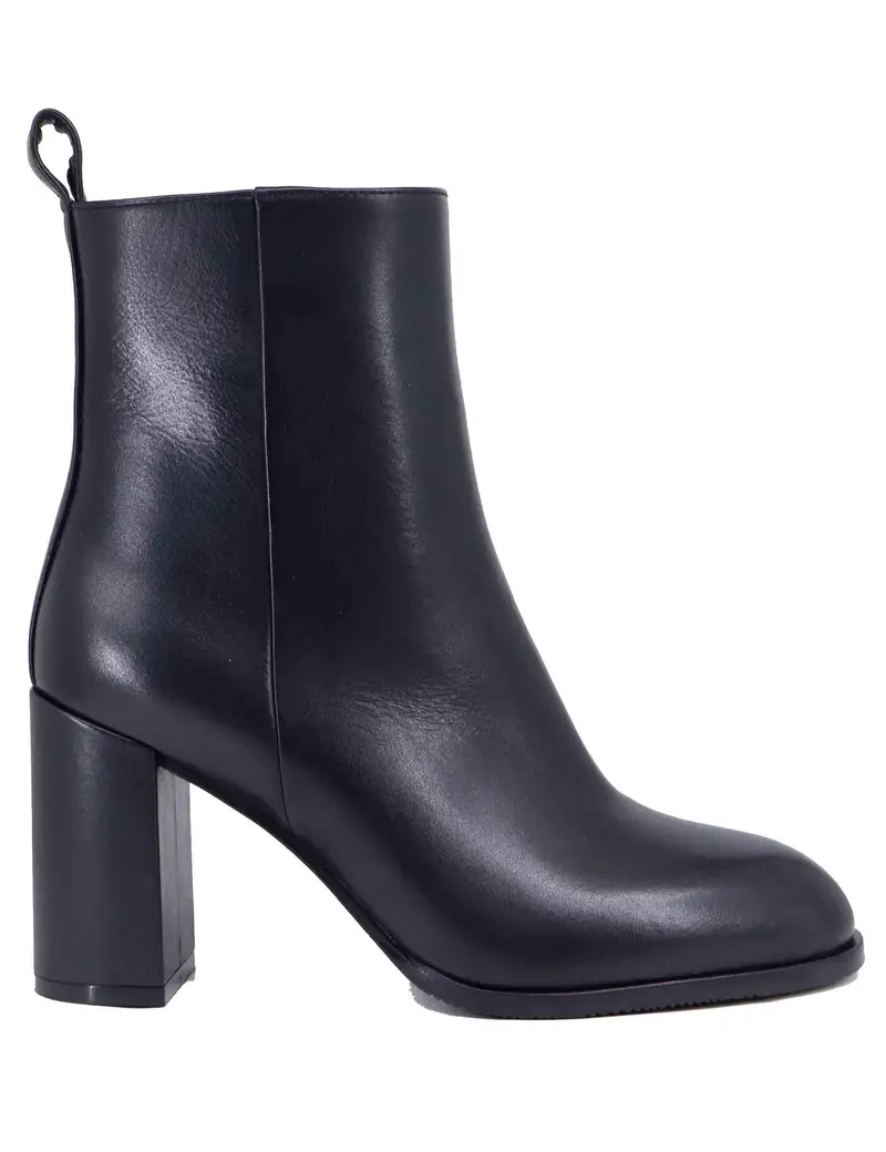 Stivaletti donna in pelle nera tacco alto Donna SP8607 001