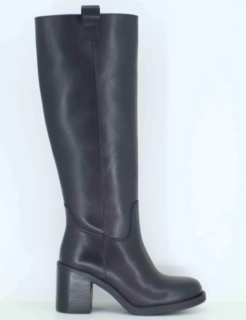 Stivali in pelle nera con tacco alto Donna SP56213 001