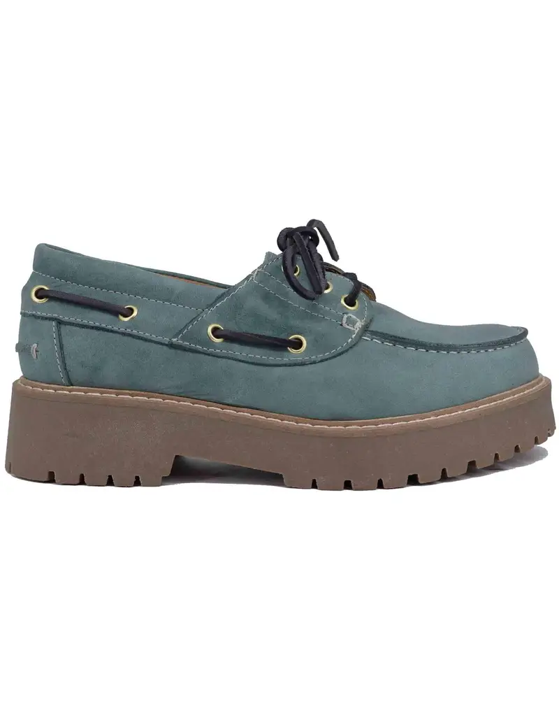 Stringate donna in pelle demin con suola carrarmato Donna SP20 434