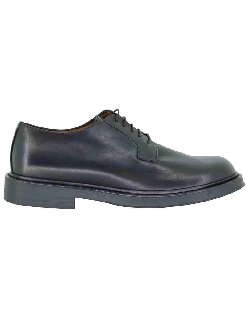 Stringate in pelle nera Uomo SP044 001