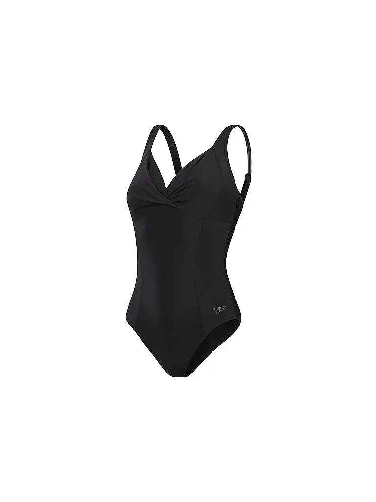 Costume da bagno modellante da donna con nodo incrociato nero | 42