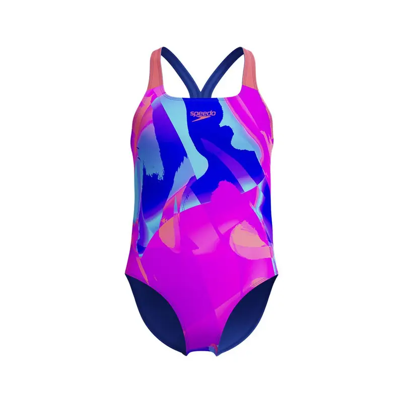 Costume Intero Piscina Digital Allover Multicolore Bambina 11/12 Anni