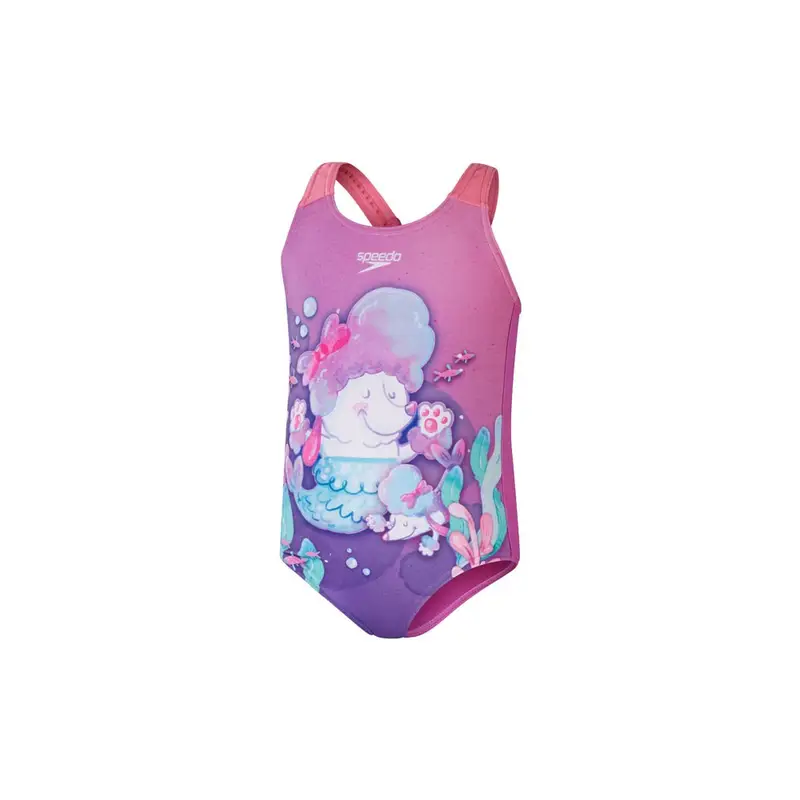 Costume Intero Piscina Neonato Sirena Rosa Multi Bambina ITA 2 Anni