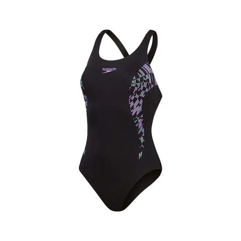 Costume Intero Piscina Placement Blu Lilla Donna 40