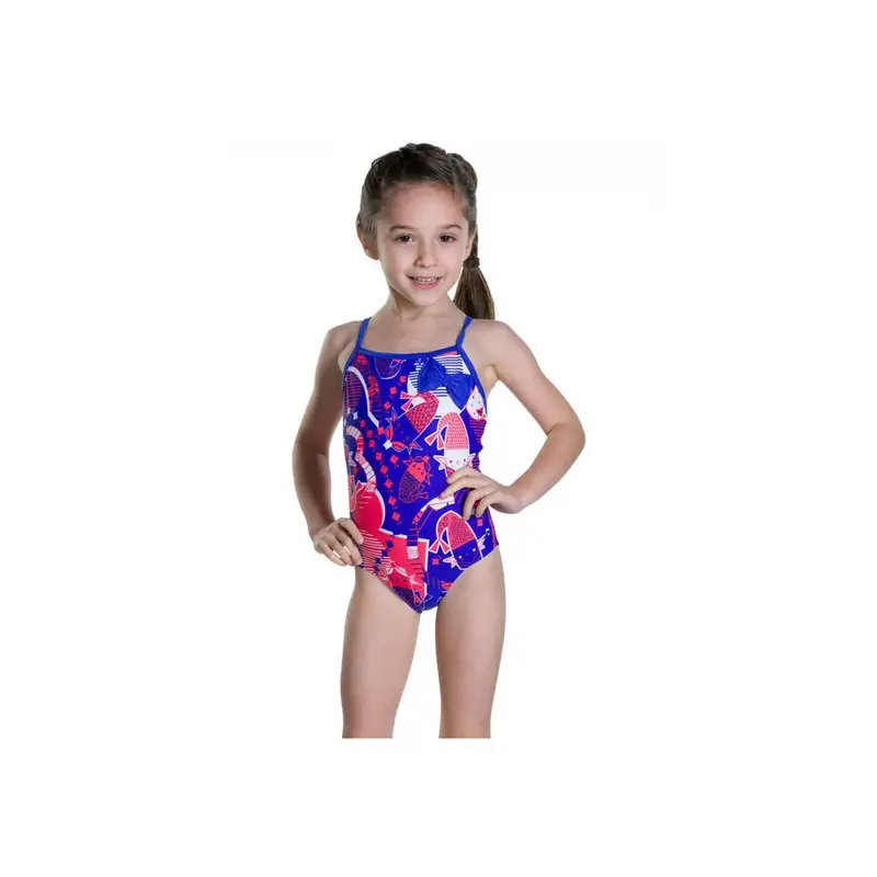 Costume Shellbell Blu Rosa Bambina ITA 2 Anni