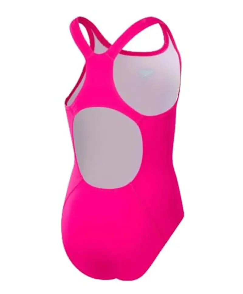 Speedo Eco Endurance+ Medalist Costume intero Bambina, Electric Rosa, 9-10 Anni miniatura 2