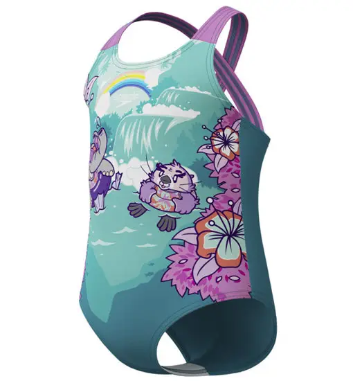 Learn to Swim Crossback - costume intero - bambina Blue