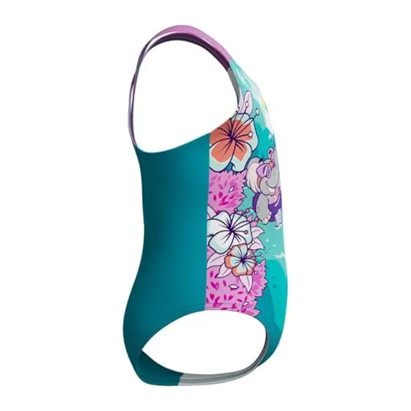 Speedo Learn to Swim Printed Crossback Swimsuit | Chlorine Resistant | Recycled Fabric | Stretchy Fabric Costume da miniatura 2