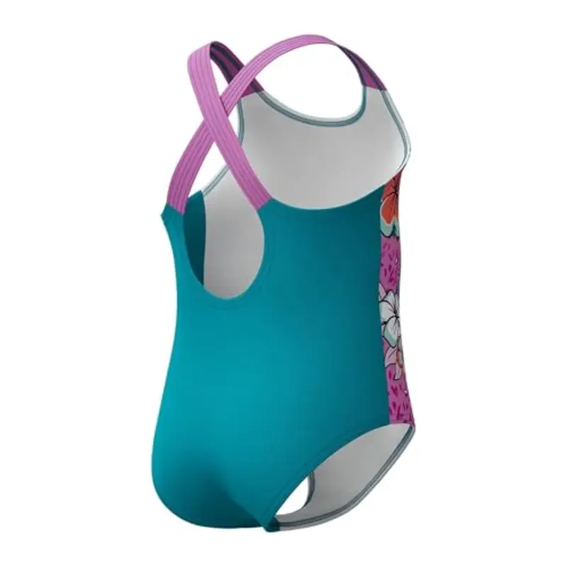 Speedo Learn to Swim Printed Crossback Swimsuit | Chlorine Resistant | Recycled Fabric | Stretchy Fabric Costume da miniatura 3