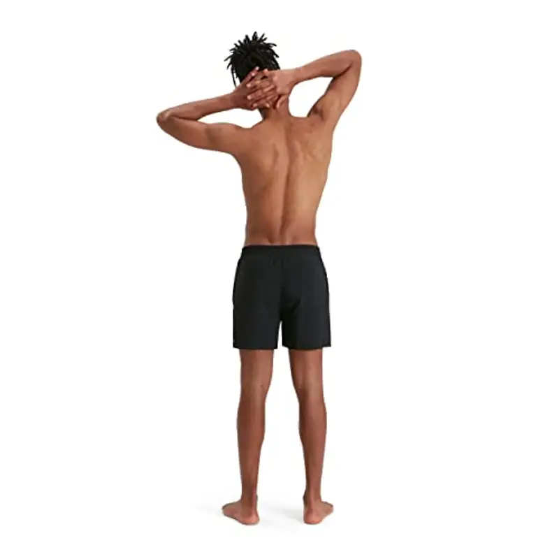Speedo Men's 16" Watershort Swimming Trunks| Quick Dry | Comfortable Fit | Classic Style | Drawstring Waist, Black/White, L miniatura 3