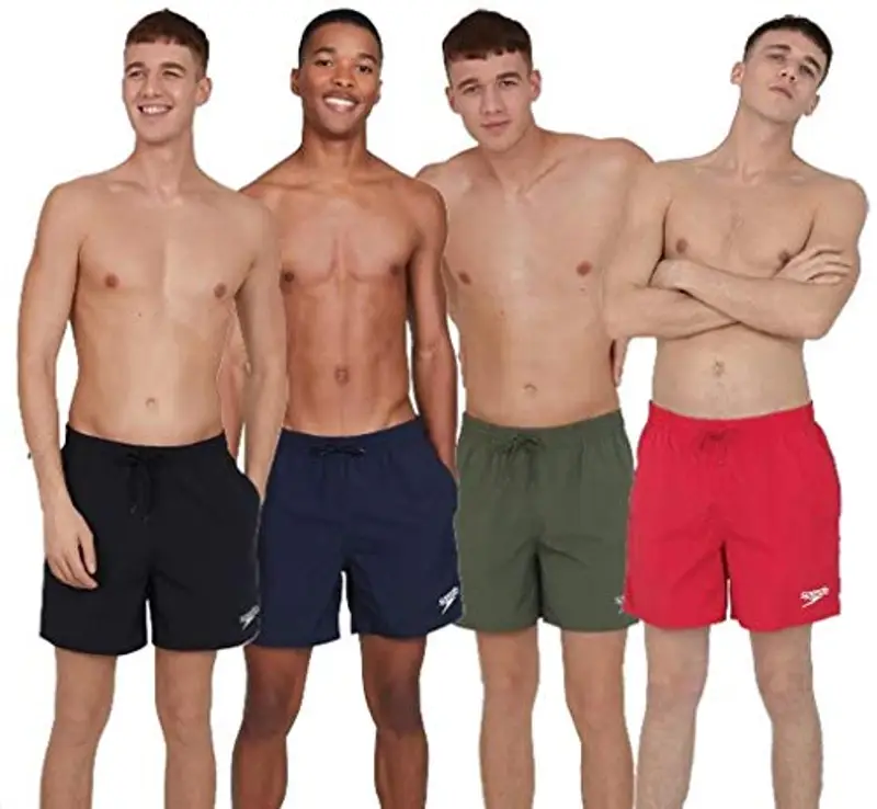 Speedo Men's 16" Watershort Swimming Trunks| Quick Dry | Comfortable Fit | Classic Style | Drawstring Waist, Bondi Blue, M miniatura 2