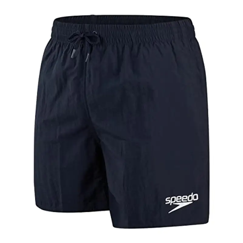 Speedo Men's 16" Watershort Swimming Trunks| Quick Dry | Comfortable Fit | Classic Style | Drawstring Waist, True Navy, M