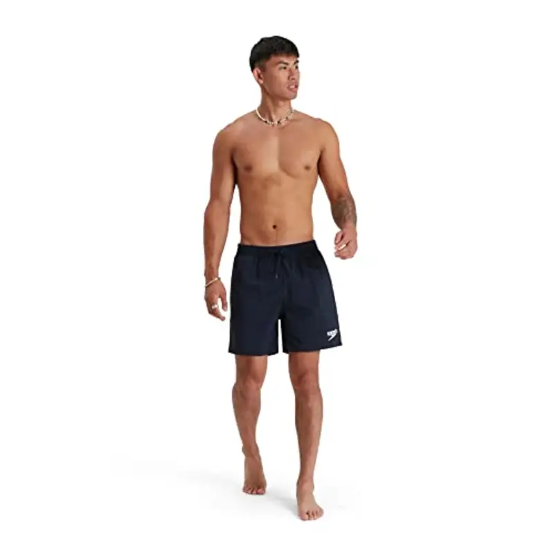 Speedo Men's 16" Watershort Swimming Trunks| Quick Dry | Comfortable Fit | Classic Style | Drawstring Waist, True Navy, M miniatura 2