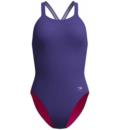 Solid Powerback W - costume intero - donna Purple
