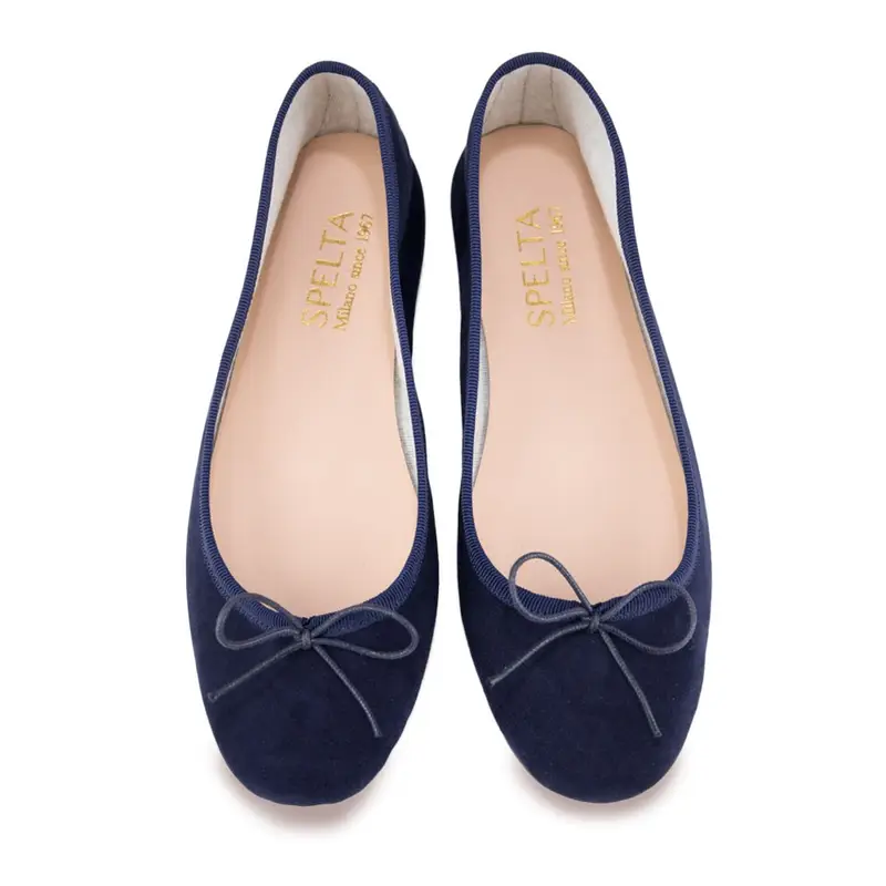 Ballerina - Blu Scuro Scamosciato Eu