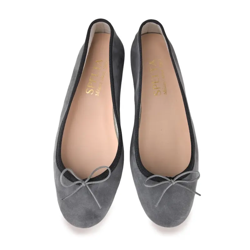 Ballerina - Grigio Scuro Scamosciato Eu