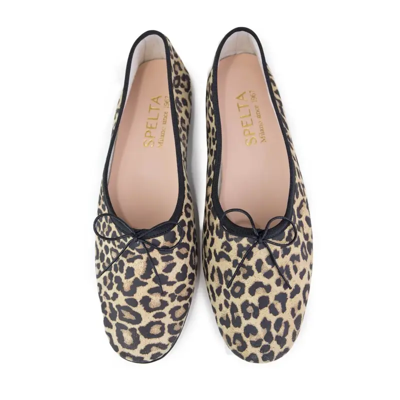 Ballerina - Maculato Leopard Camoscio Eu