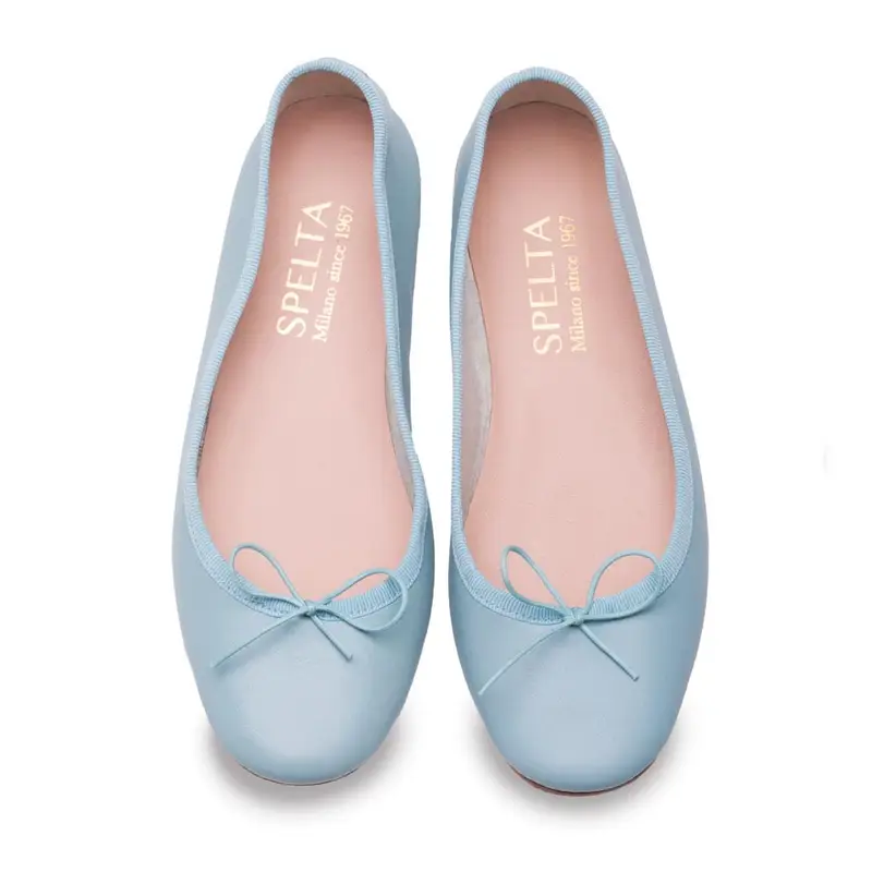 Ballerina - Nappa Azzurro Polvere Eu