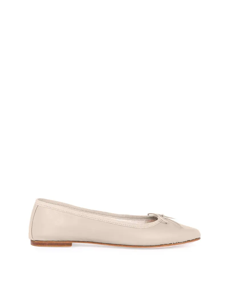 Ballerina - Nappa Beige Avorio Eu