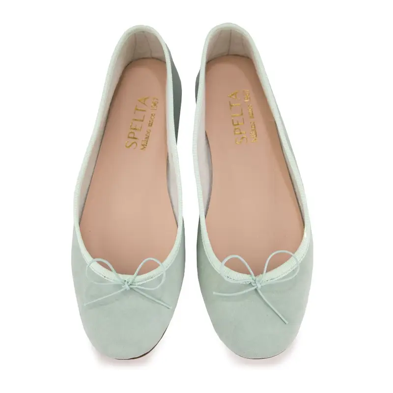 Ballerina - Verde Acqua Scamosciato Eu