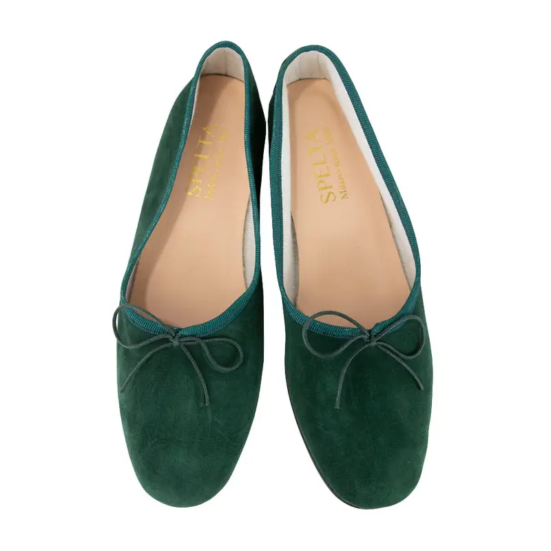 Ballerina - Verde Scuro Camoscio Eu