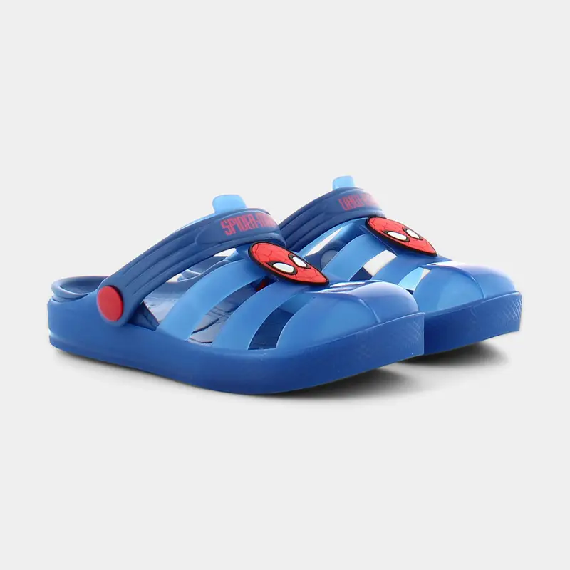 Ciabatte Spiderman da Bambino, blu miniatura 2