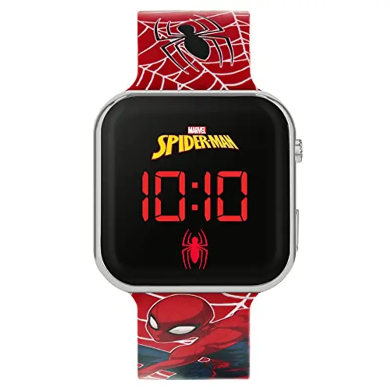 SPIDERMAN Orologio Digitale Quarzo Ragazzi con Cinturino in Silicone