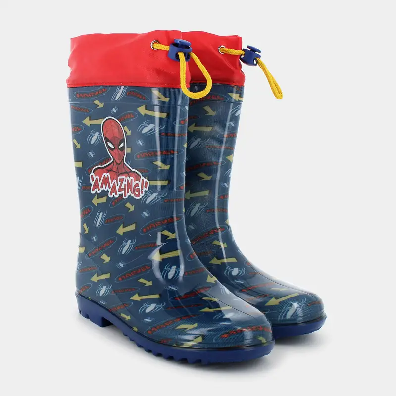 Pioggia-neve-Scarpe Spiderman da Bambino, blu miniatura 2