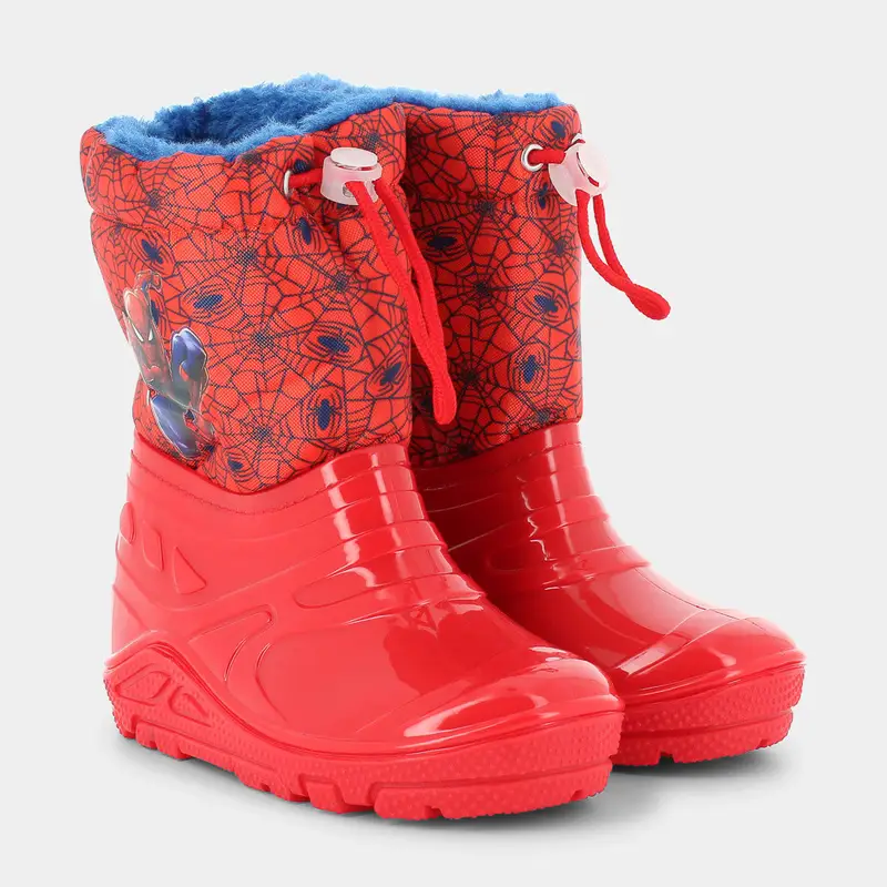 Pioggia-neve-Scarpe Spiderman da Bambino, rosso miniatura 2