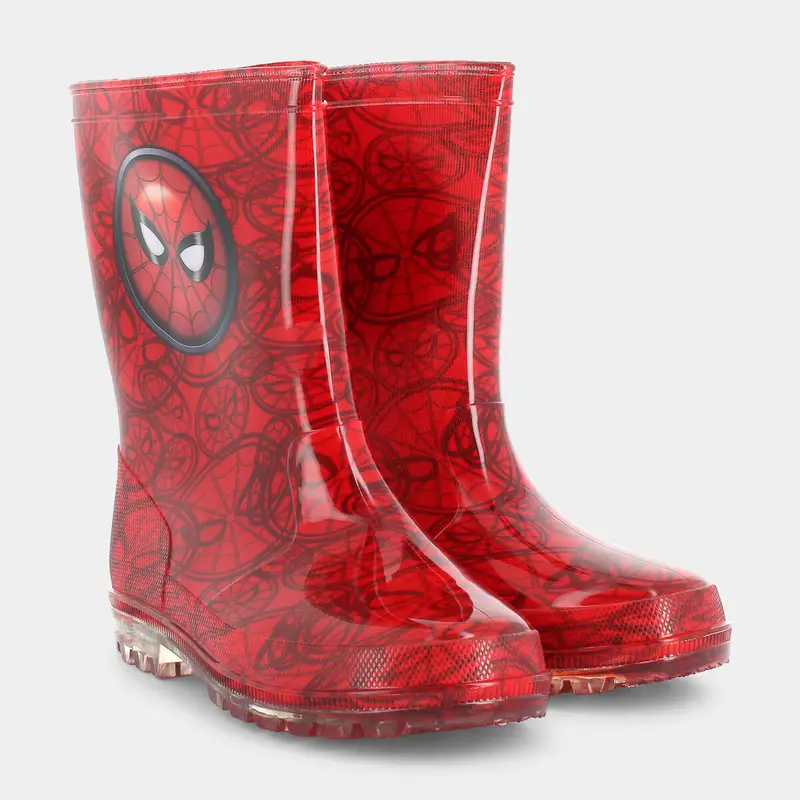 Pioggia-neve-Scarpe Spiderman da Bambino, rosso miniatura 2