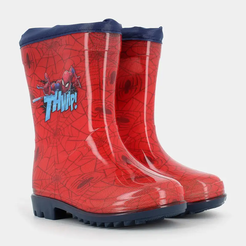 Pioggia-neve-Scarpe Spiderman da Bambino, rosso miniatura 2