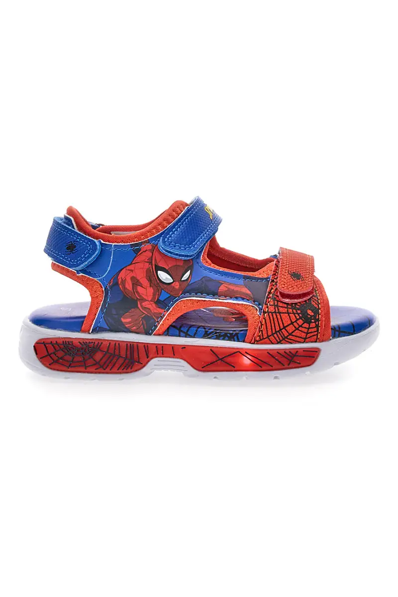 Sandali blu e rossi con luci Spiderman M14485 [BLU