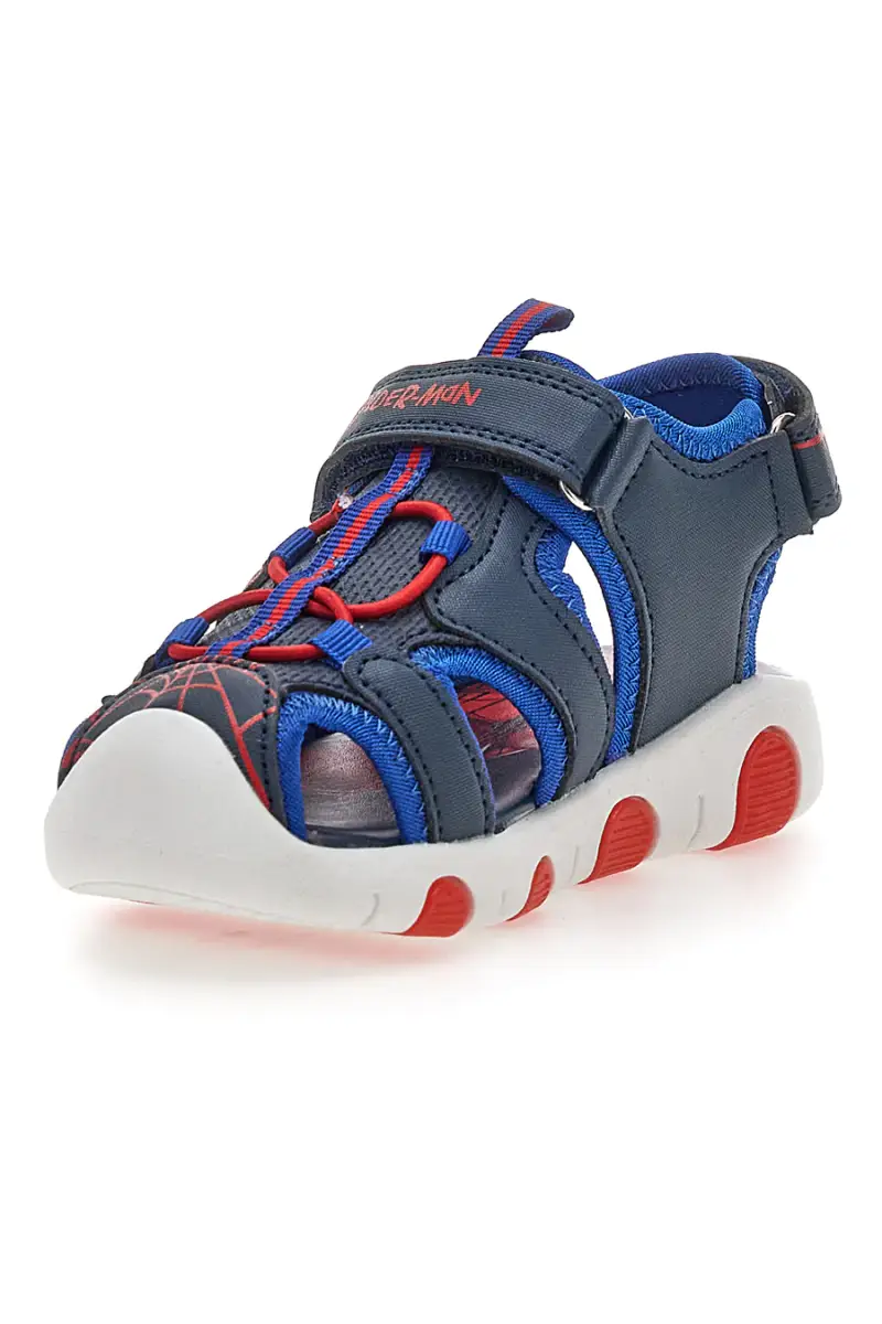 Sandali blu e rossi con luci Spiderman M14615 [NAVY] miniatura 3