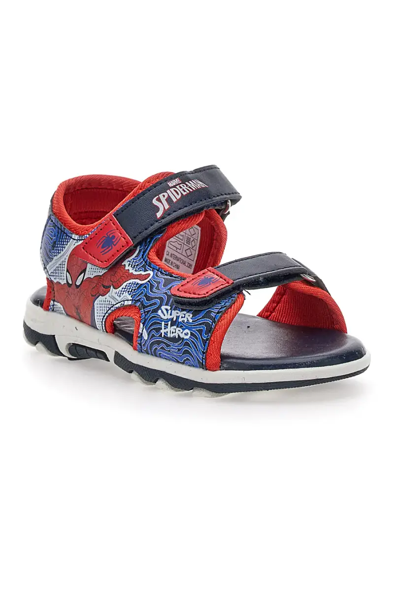 Sandali Blue e Rossi Con Strappi In Velcro Spiderman 15301 [BLU] miniatura 2