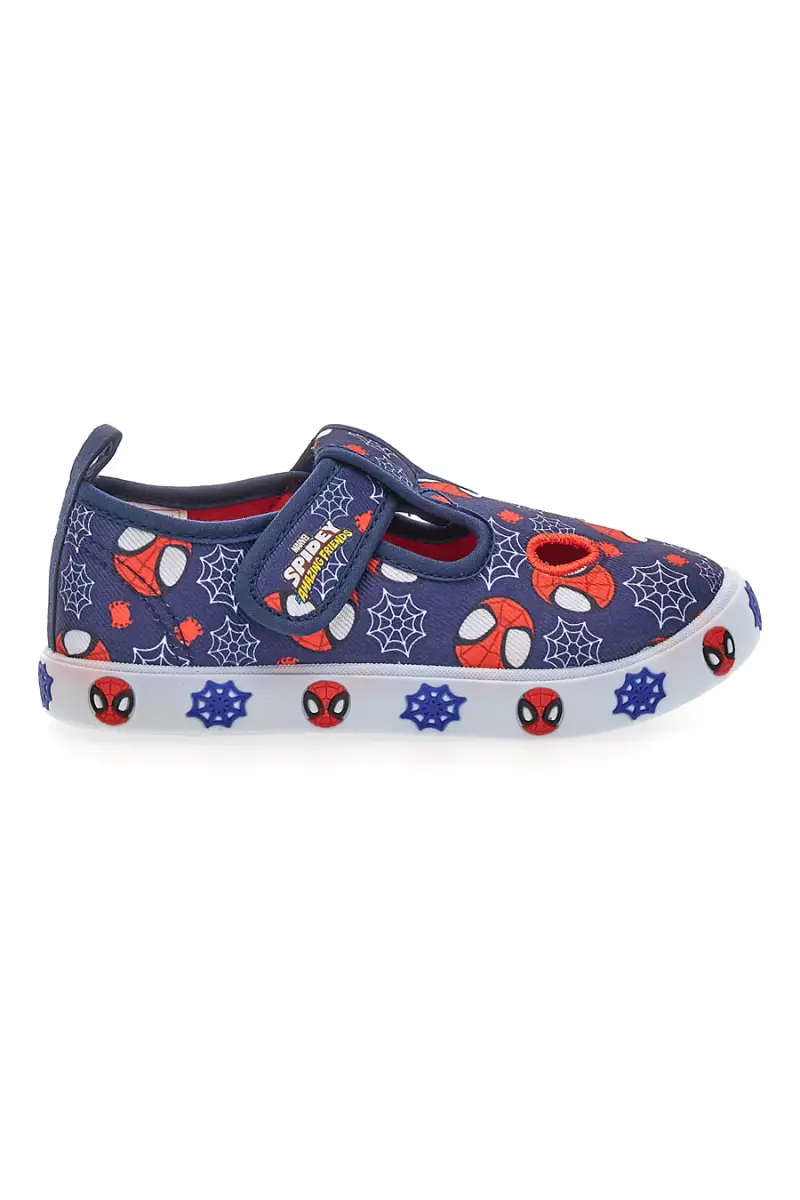 Sandalo da bimbo blu con fori frontali Spiderman R1310673T [BLU]