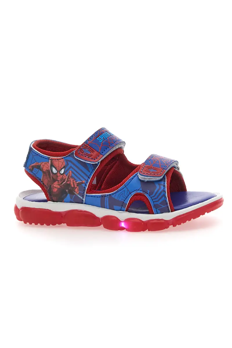 Scarpe blu e rosse con luci e stampa Spider-Man 11SP3N02LE [ROYAL]