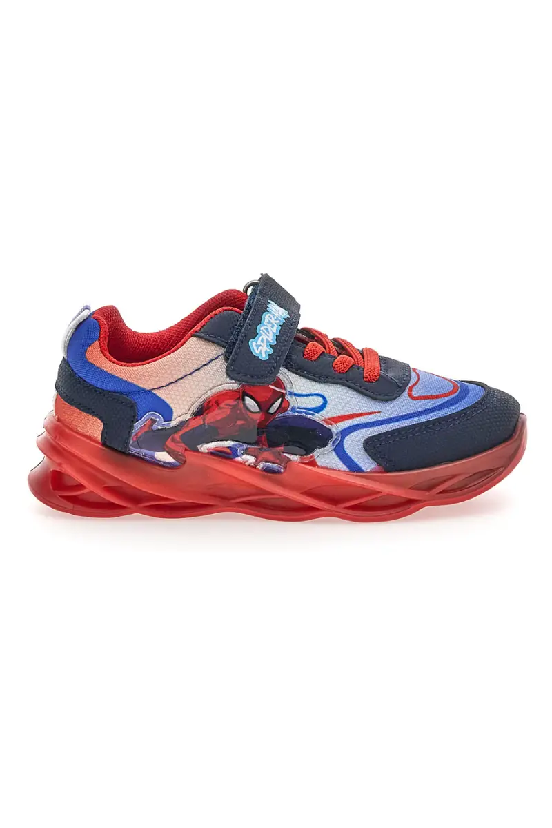 Scarpe blu e rosse con luci e strappo Spiderman R1310639T10 [MULTI]