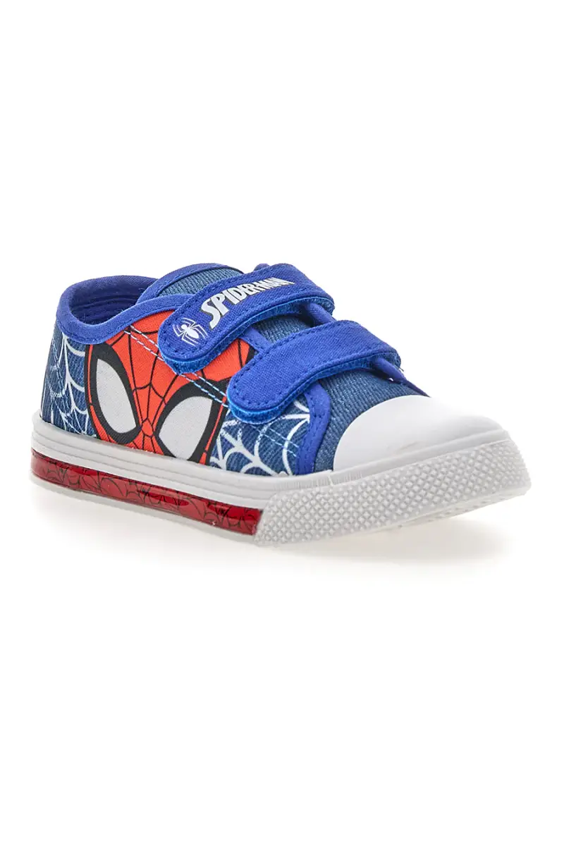 Scarpe blu in tessuto con luci e strappi Spiderman R1310638T [BLU miniatura 2
