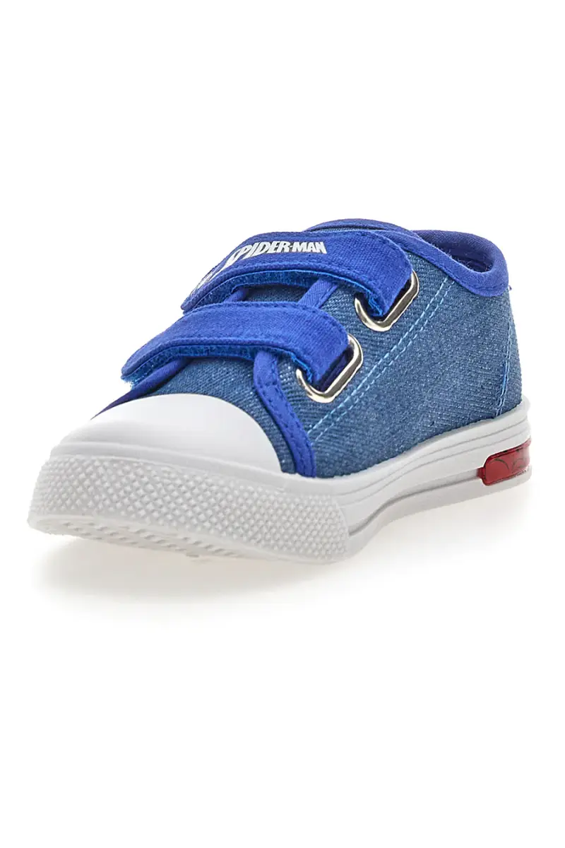 Scarpe blu in tessuto con luci e strappi Spiderman R1310638T [BLU miniatura 3