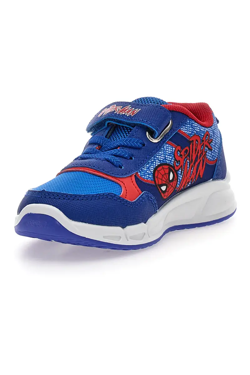 Sneakers blu con luci chiusura a strappo Spiderman R1310633T10 [BLU miniatura 3