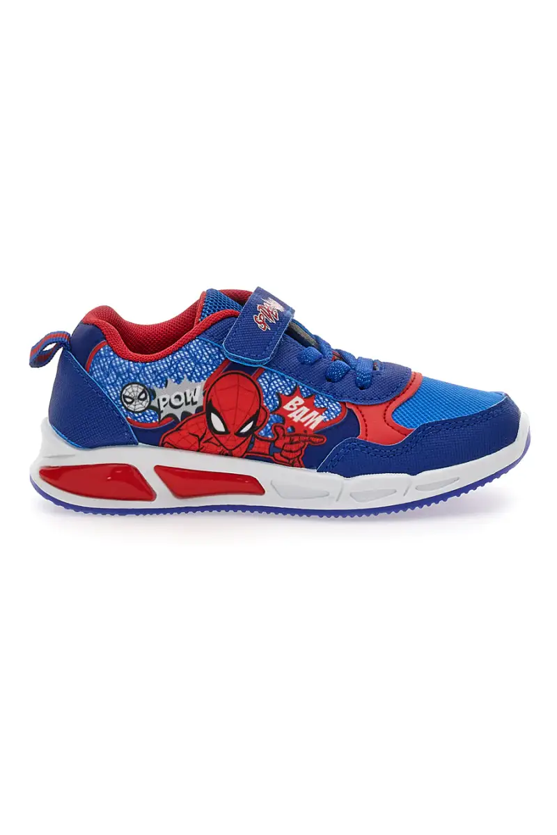 Sneakers blu con luci chiusura a strappo Spiderman R1310633T10 [BLU