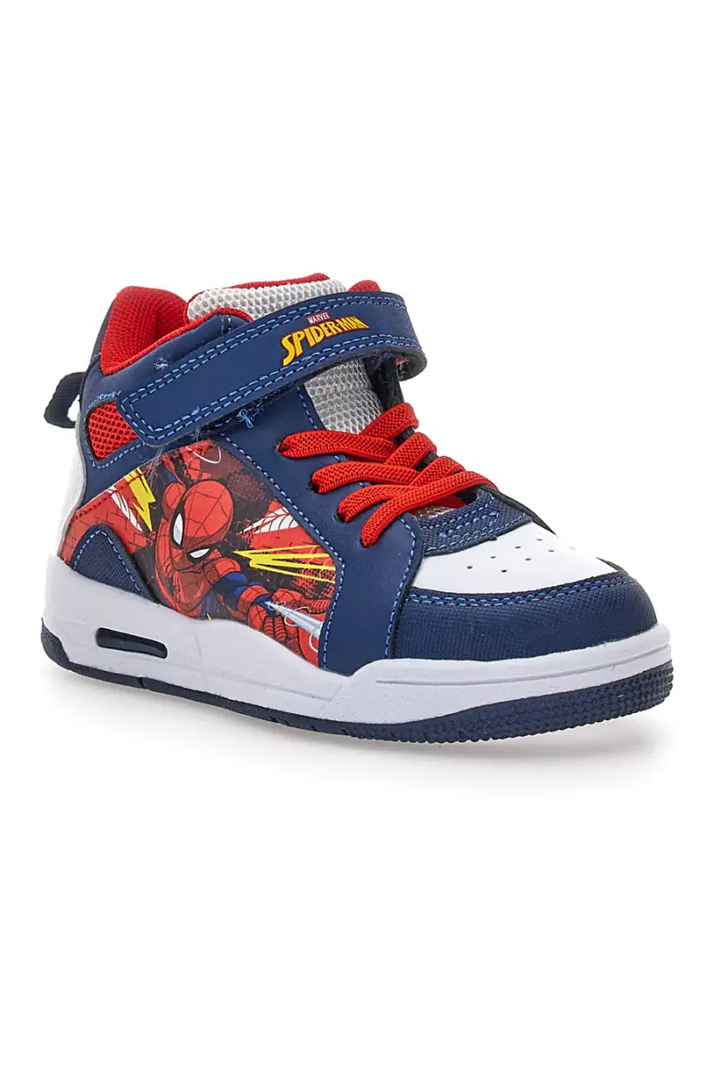 Sneakers blu con luci e chiusura a strappo Spiderman M13194MC [MULTI] miniatura 2