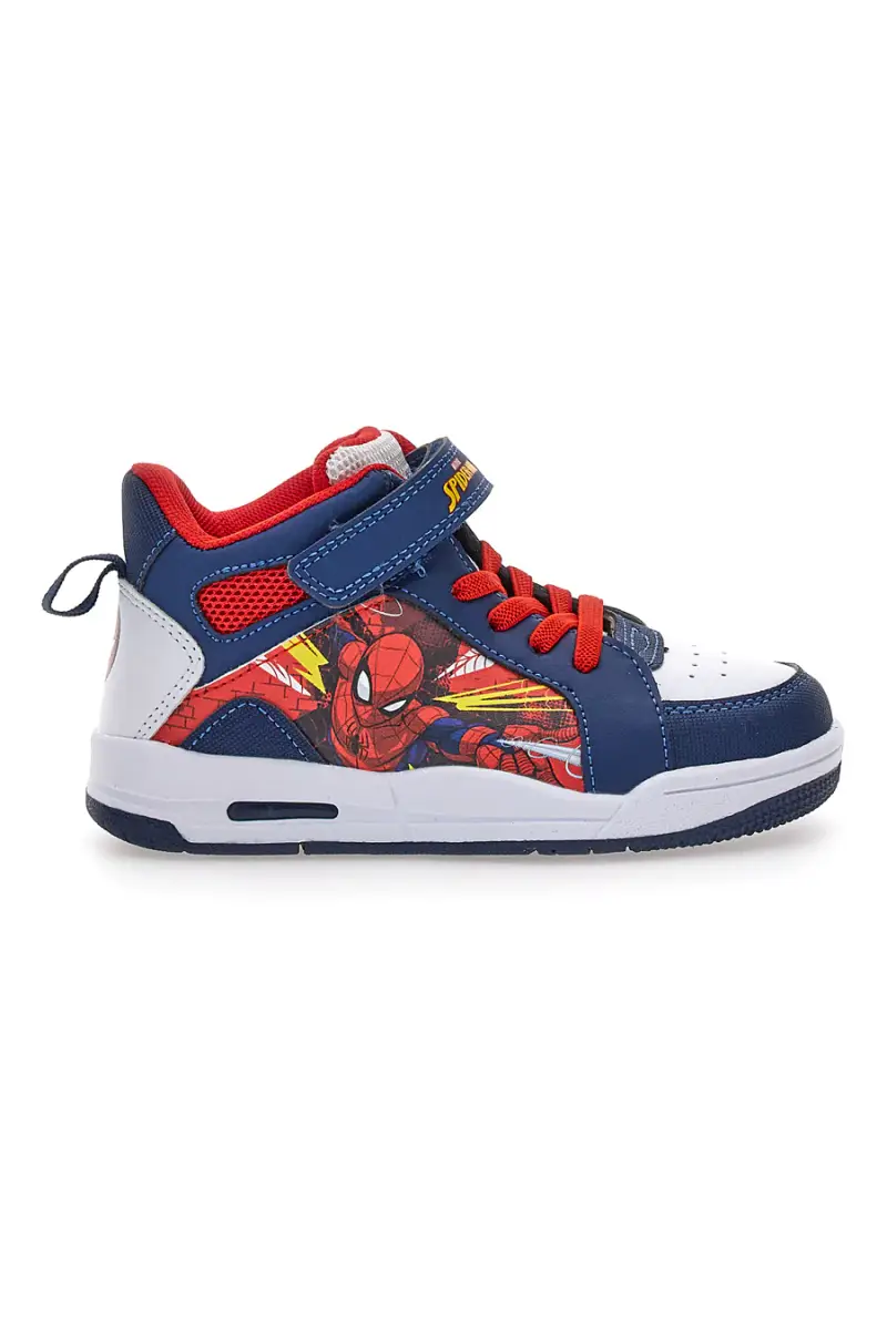 Sneakers blu con luci e chiusura a strappo Spiderman M13194MC [MULTI]
