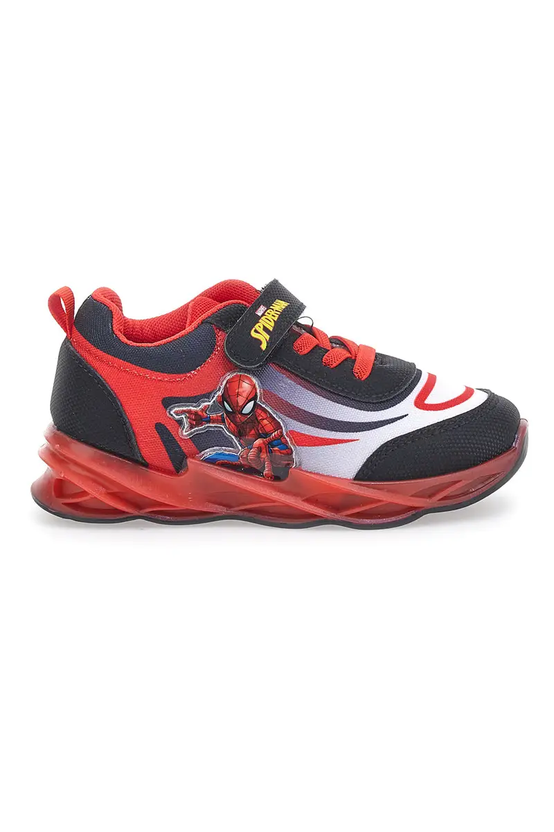 Sneakers Rosse e Nere Con Velcro Spiderman R1310515T [ROSSO