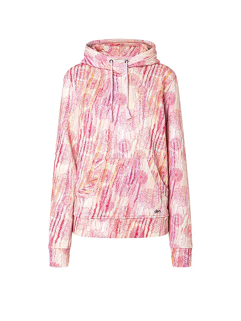 Felpa con cappuccio da yoga da donna Sarva Patala rosa | XS