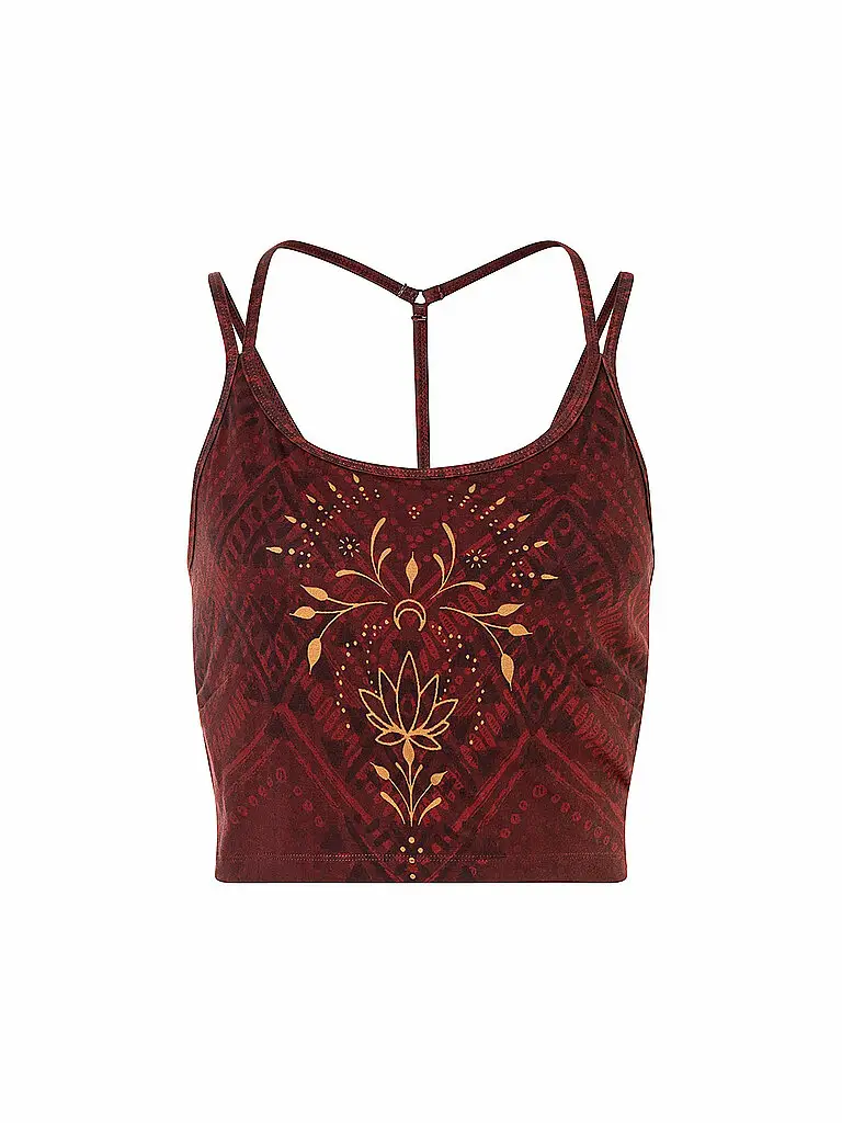 Reggiseno Yoga da Donna Shakti rosso scuro | XS